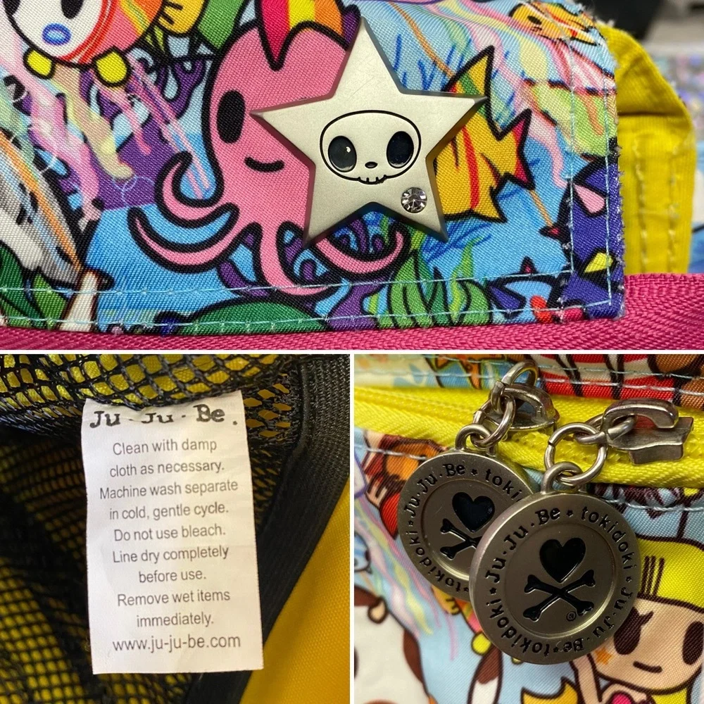 JuJeBe tokidoki Sea Amo 1.0 Zip Top Tote Diaper Bag *Strap & Pad Not Original*